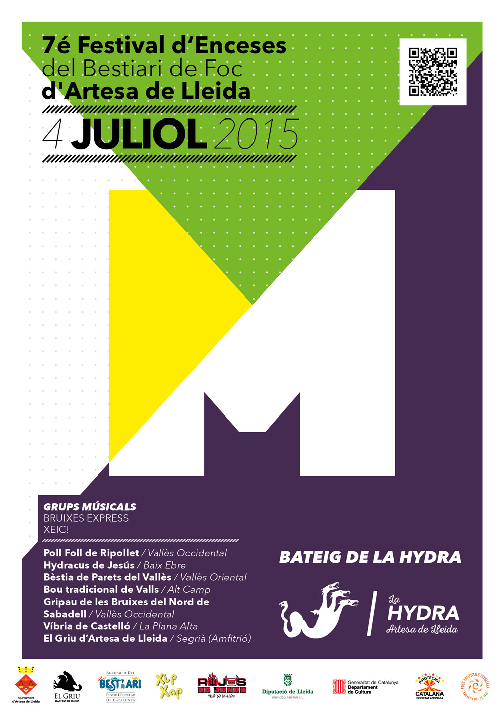 Diseño del Cartel del Griu Artesa de lleida. Disseny del cartell del Griu Artesa de Lleida.