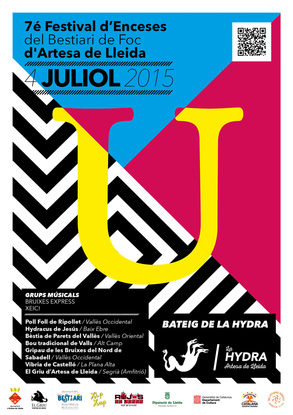 Diseño del Cartel del Griu Artesa de lleida. Disseny del cartell del Griu Artesa de Lleida.