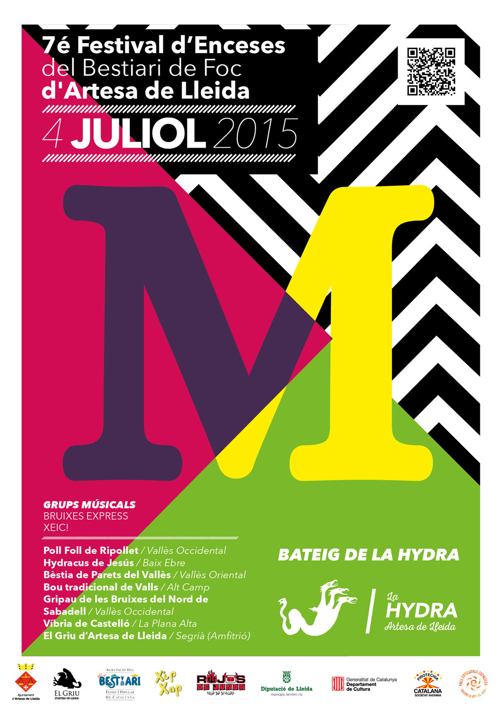Diseño del Cartel del Griu Artesa de lleida. Disseny del cartell del Griu Artesa de Lleida.