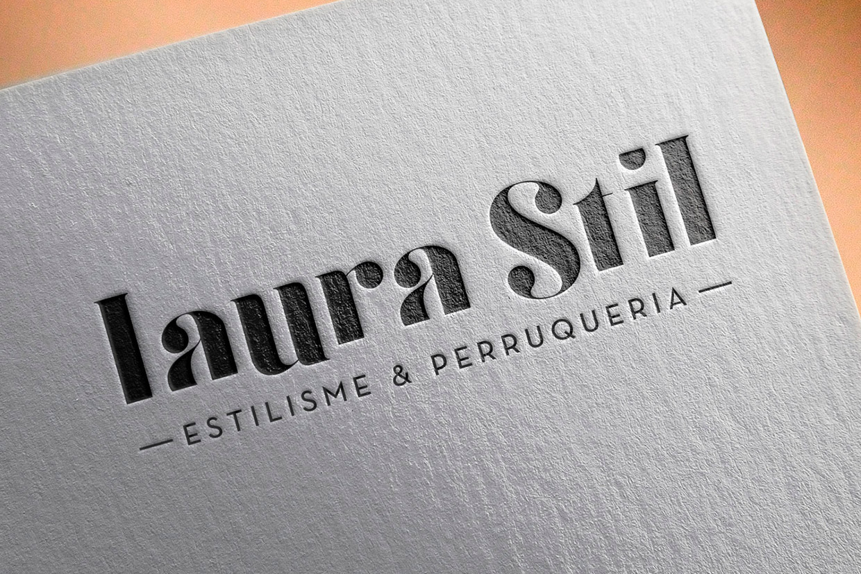 Diseño del logotipo para Laura Stil Lleida. Disseny del logotip per a Laura Stil Lleida.