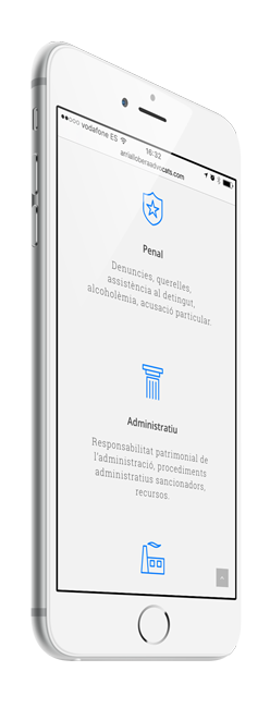 Página web responsive para Arria Llobera Advocats Lleida. Pàgina web responsive per a el bufet Arria Llobera Advocats Lleida.