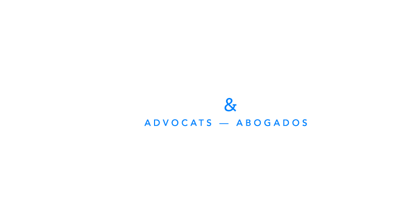Logotipo blanco para Arria Llobera abogados Lleida. Logotip blanc per a Arria Llobera advocats Lleida.