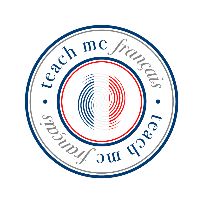logotipo color teach me francais. Logotip color teach me français.
