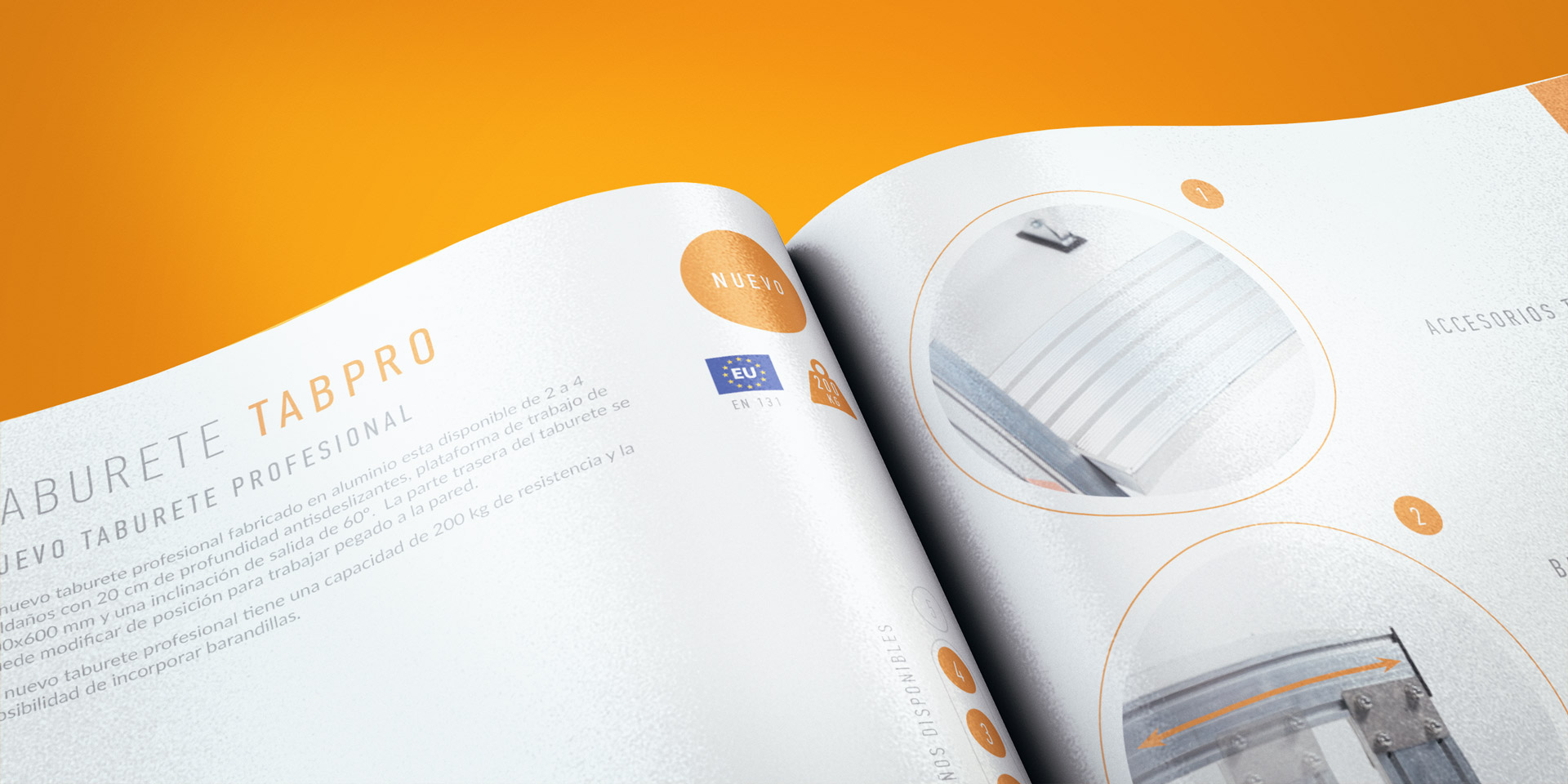 Diseño gráfico aplicado al nuevo catálogo para la empresa de escaleras profesionales ProLine en Lleida. Disseny gràfic aplicat al nou catàleg per a l’empresa d’escaleres professionals ProLine a Lleida.